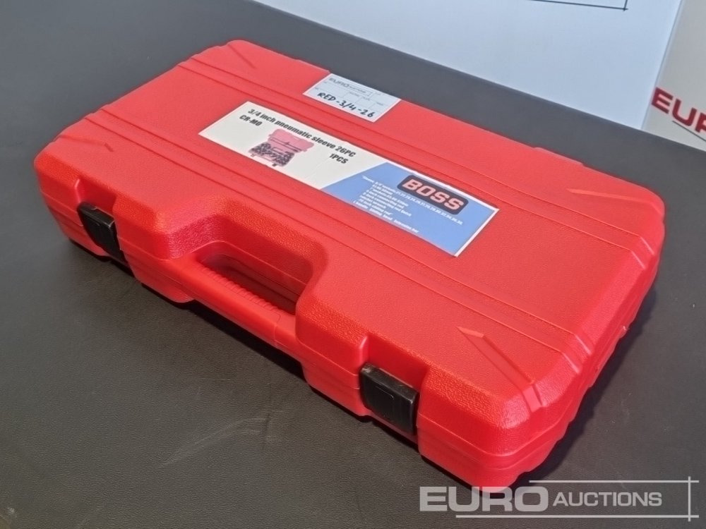 Unused 2025 Boss 3/4" 26pc Heavy Duty Pneumatic Socket Set, 4" Connecting Rod, 8" Connecting Rod Quick Ratchet Wrench, 20" Sliding Road, L Handle Sliding Head Extension Bar - 작업장 장비 : 사진 3 Unused 2025 Boss 3/4" 26pc Heavy Duty Pneumatic Socket Set, 4" Connecting Rod, 8" Connecting Rod Quick Ratchet Wrench, 20" Sliding Road, L Handle Sliding Head Extension Bar - 작업장 장비 : 사진 3