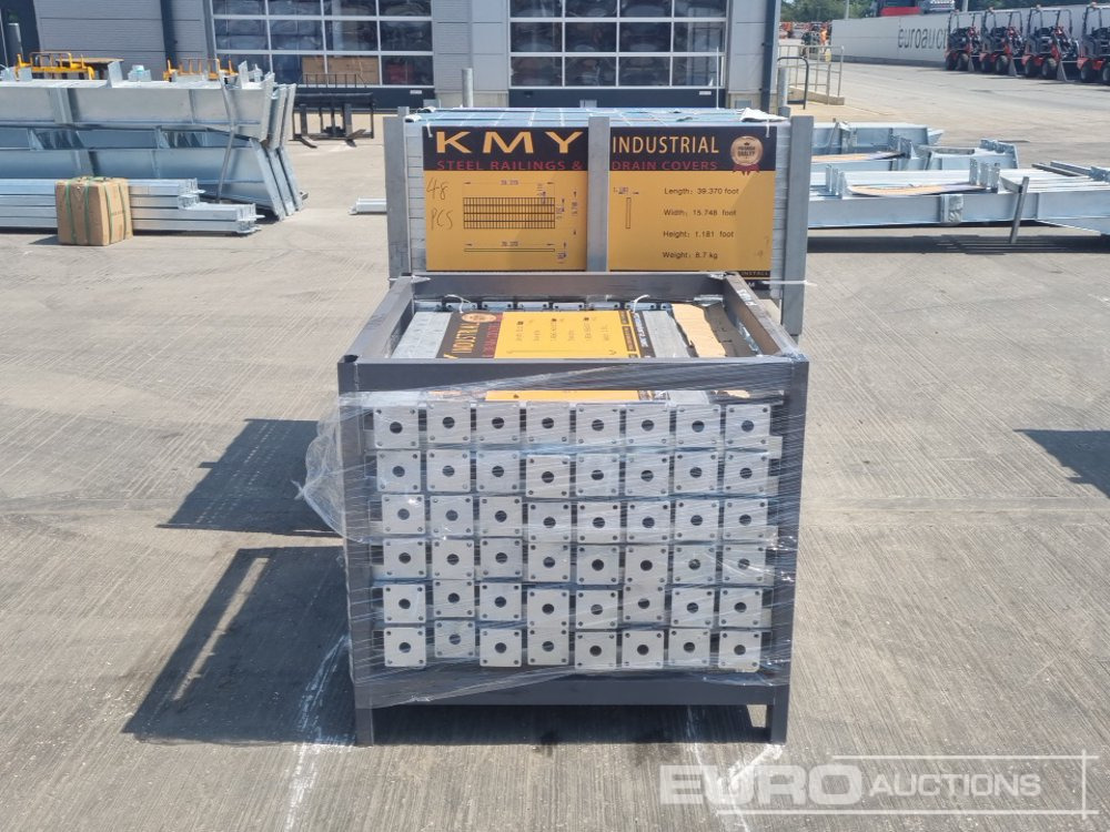 건설장비 Unused 2025 KMY INDUSTRIAL Steel Grating (2 of), Stillage of Metal Fencing Posts : 사진 10