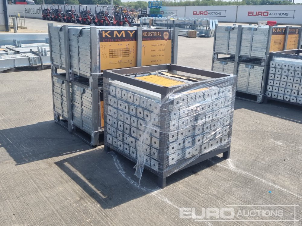 건설장비 Unused 2025 KMY INDUSTRIAL Steel Grating (2 of), Stillage of Metal Fencing Posts : 사진 9