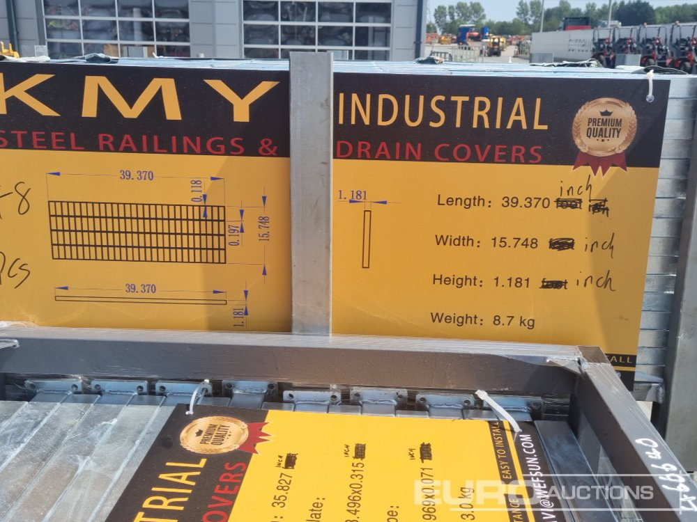 건설장비 Unused 2025 KMY INDUSTRIAL Steel Grating (2 of), Stillage of Metal Fencing Posts : 사진 20