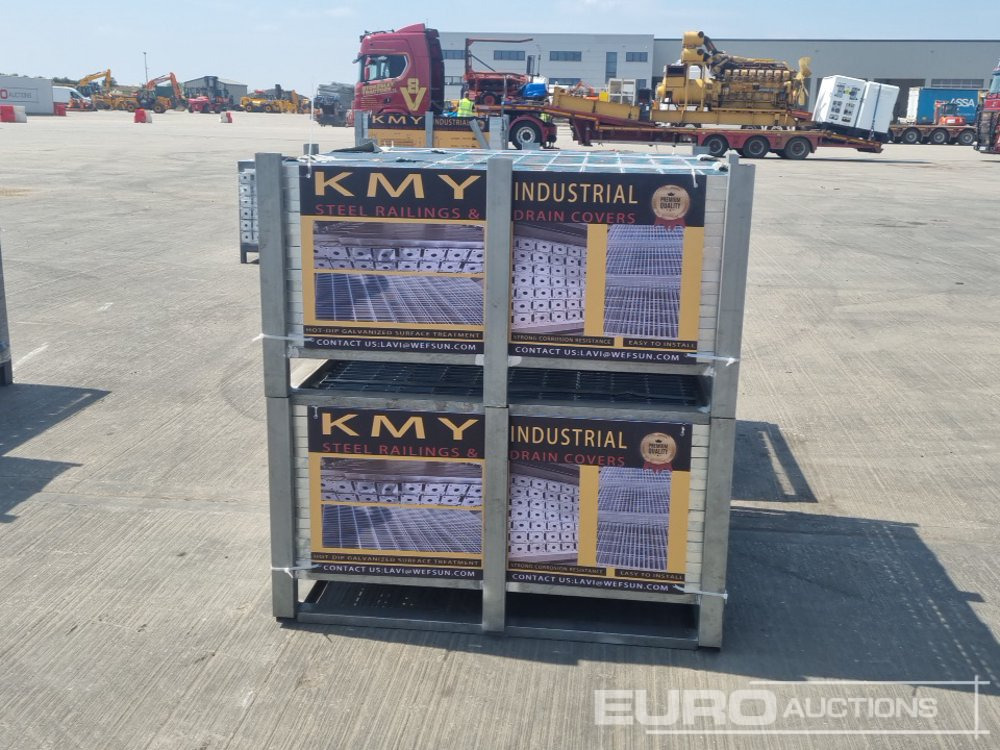 건설장비 Unused 2025 KMY INDUSTRIAL Steel Grating (2 of), Stillage of Metal Fencing Posts : 사진 6