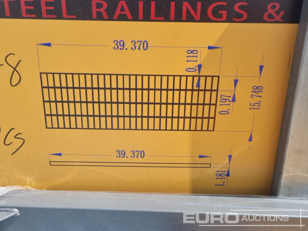 건설장비 Unused 2025 KMY INDUSTRIAL Steel Grating (2 of), Stillage of Metal Fencing Posts : 사진 21
