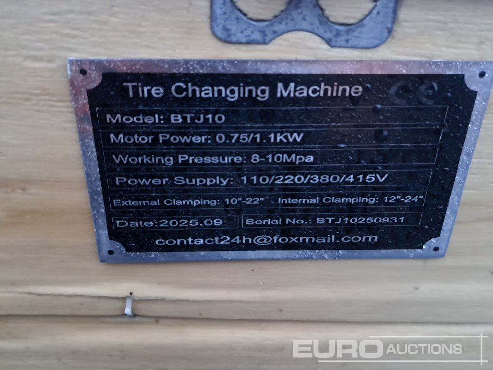 Unused 2025 SKLP BTJ10 Tire Changer - 타이어 : 사진 5 Unused 2025 SKLP BTJ10 Tire Changer - 타이어 : 사진 5