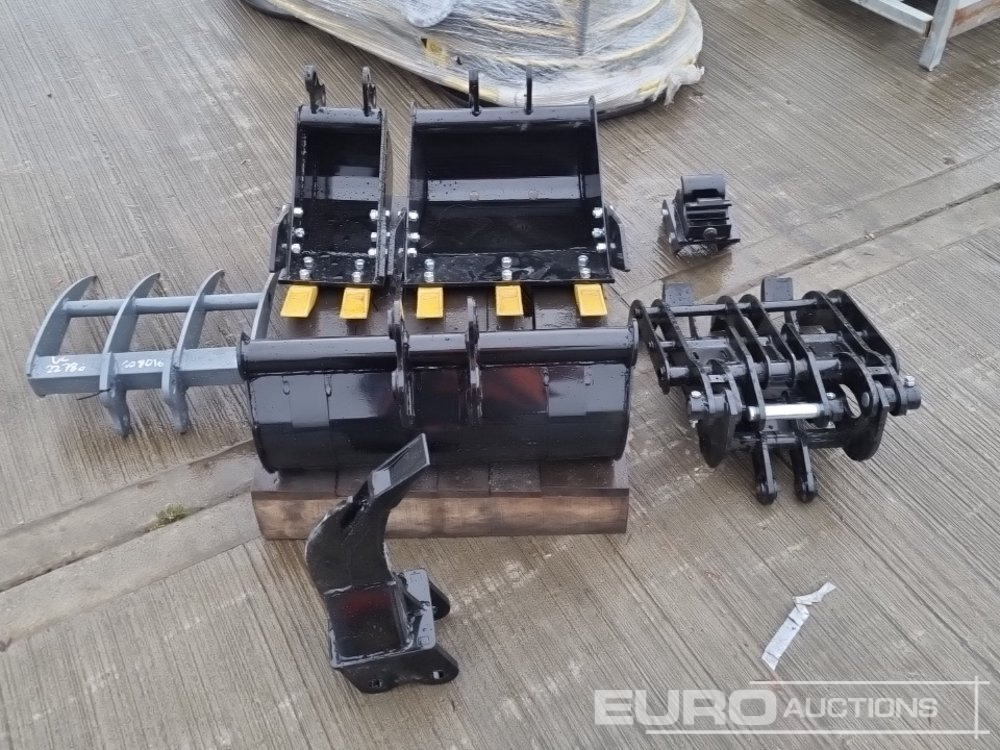 Unused 2025 XY 200mm 400mm 800mm Bucket, Rake, Tiller, Wood Grabber, Quick-Change Connector, To Suit 0.8-1.7ton Excavator - 부착물 굴착기 용 : 사진 2 Unused 2025 XY 200mm 400mm 800mm Bucket, Rake, Tiller, Wood Grabber, Quick-Change Connector, To Suit 0.8-1.7ton Excavator - 부착물 굴착기 용 : 사진 2