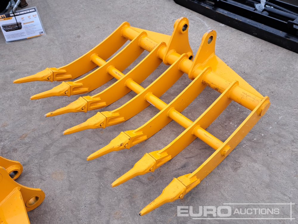 Unused 44" Rake 45mm Pin to suit 4-6 Ton Excavator - 버킷 : 사진 1 Unused 44" Rake 45mm Pin to suit 4-6 Ton Excavator - 버킷 : 사진 1