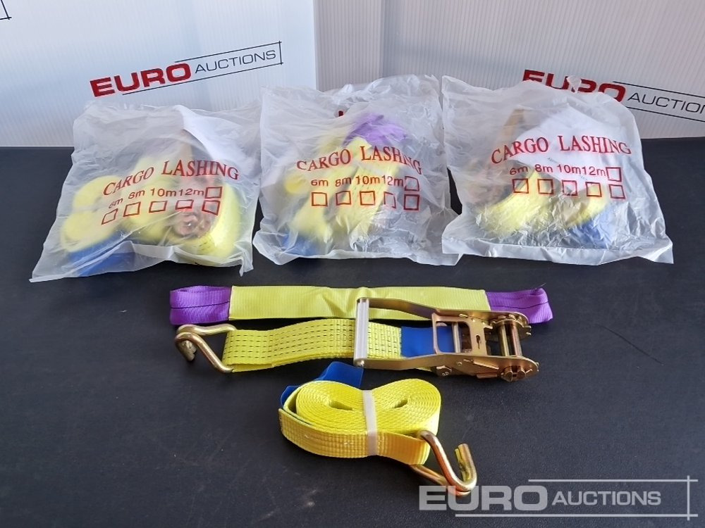 Unused Boss 4M x 50mm 5 Ton Ratchet Straps with Sling (4 of) - 작업장 장비 : 사진 2 Unused Boss 4M x 50mm 5 Ton Ratchet Straps with Sling (4 of) - 작업장 장비 : 사진 2