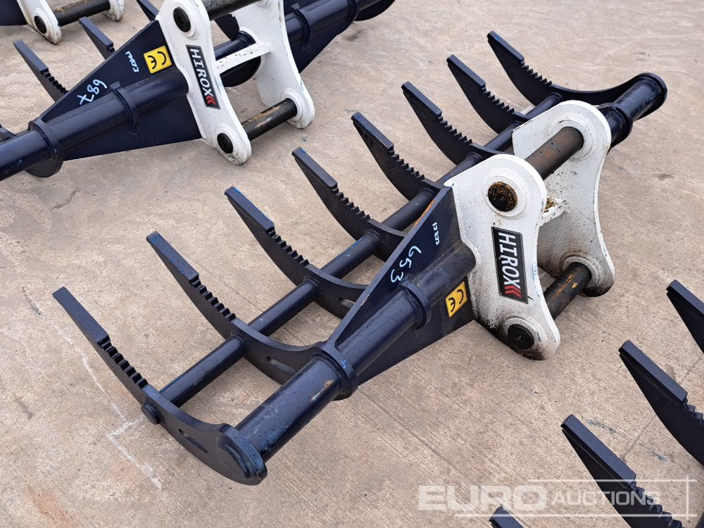 Unused Hirox 72" Rake 65mm Pin to suit 13 Ton Excavator - 버킷 : 사진 2 Unused Hirox 72" Rake 65mm Pin to suit 13 Ton Excavator - 버킷 : 사진 2