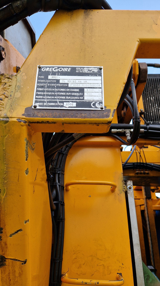 Vendemmiatrice usata Grégoire G60I - 수확기 부착물 : 사진 5 Vendemmiatrice usata Grégoire G60I - 수확기 부착물 : 사진 5