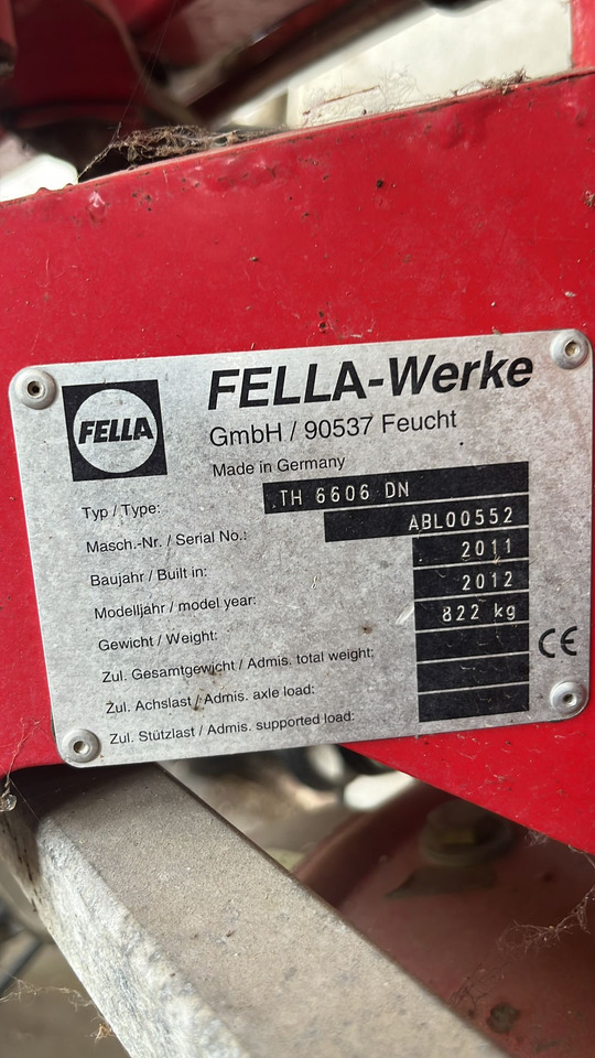 Voltafieno usato Fella TH6606 - 반전기/ 레이크 : 사진 2 Voltafieno usato Fella TH6606 - 반전기/ 레이크 : 사진 2