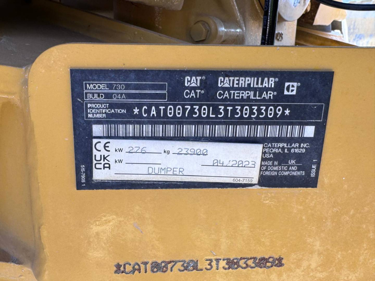 관절 덤프 CAT 730-04 : 사진 6