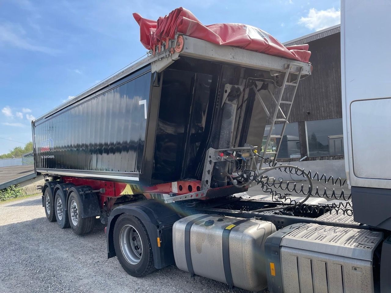 Schmitz Cargobull Alumulde, elektr. Cramaro, Kombiklappe 30m³ - 덤프 세미 트레일러 : 사진 2 Schmitz Cargobull Alumulde, elektr. Cramaro, Kombiklappe 30m³ - 덤프 세미 트레일러 : 사진 2