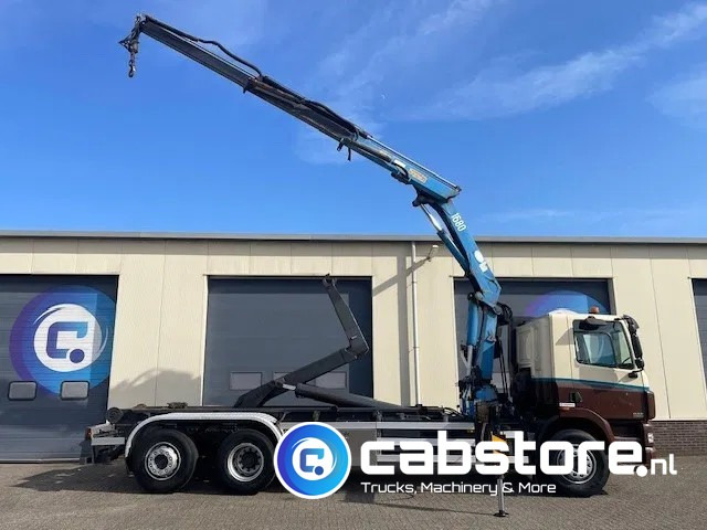 DAF CF 85.340 6X2 Euro 3 - Haakarm containersystem - Hooklift - Abrollkipper - Year 2004 - HMF 1680-K2 Crane - Grua - Ladekran - Autolaadkraan - 후크 리프트 트럭, 크레인 트럭 : 사진 5 DAF CF 85.340 6X2 Euro 3 - Haakarm containersystem - Hooklift - Abrollkipper - Year 2004 - HMF 1680-K2 Crane - Grua - Ladekran - Autolaadkraan - 후크 리프트 트럭, 크레인 트럭 : 사진 5