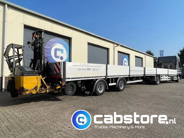 DAF CF 85 .360 4x2 Euro 5 - Open laadbak + WebTrailer open laadbak - Year 2012 - Good condition - 드롭사이드/ 플랫베드 트럭 : 사진 3 DAF CF 85 .360 4x2 Euro 5 - Open laadbak + WebTrailer open laadbak - Year 2012 - Good condition - 드롭사이드/ 플랫베드 트럭 : 사진 3