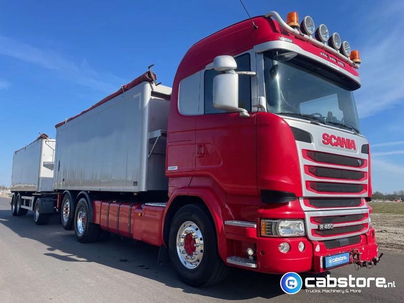 Scania R450 LB6X2*4HNB Euro 6 - Year 2016 - RETARDER - ALUMINIUM kipper + FLOOR kipper aanhangwagen - Good Condition !! - 덤프트럭 : 사진 2 Scania R450 LB6X2*4HNB Euro 6 - Year 2016 - RETARDER - ALUMINIUM kipper + FLOOR kipper aanhangwagen - Good Condition !! - 덤프트럭 : 사진 2