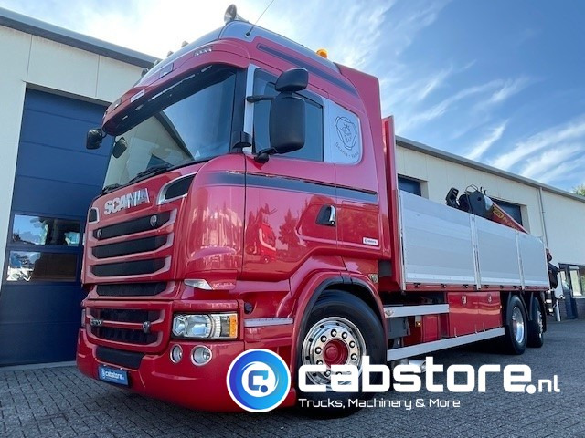 Scania R520 LB6X2*4HNB Euro 6 - Bouwjaar 2013 - Highline - Opticruise - Open box + Palfinger PK 24001-K B Autolaadkraan - Good condition ! - 드롭사이드/ 플랫베드 트럭, 크레인 트럭 : 사진 1 Scania R520 LB6X2*4HNB Euro 6 - Bouwjaar 2013 - Highline - Opticruise - Open box + Palfinger PK 24001-K B Autolaadkraan - Good condition ! - 드롭사이드/ 플랫베드 트럭, 크레인 트럭 : 사진 1