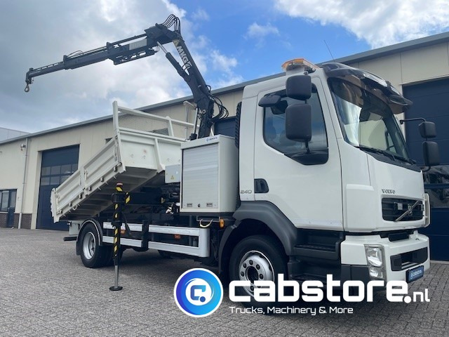 Volvo FL 240 4x2 Euro 5 - Kipper - MKG HLK 45 a2 Autolaadkraan - Bouwjaar 2012 - APK 18-10-2025 - ORIGINAL Km 35.640 !!!! - Good condition !! - 덤프트럭, 크레인 트럭 : 사진 1 Volvo FL 240 4x2 Euro 5 - Kipper - MKG HLK 45 a2 Autolaadkraan - Bouwjaar 2012 - APK 18-10-2025 - ORIGINAL Km 35.640 !!!! - Good condition !! - 덤프트럭, 크레인 트럭 : 사진 1
