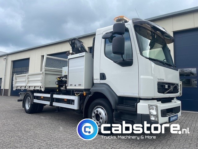 Volvo FL 240 4x2 Euro 5 - Kipper - MKG HLK 45 a2 Autolaadkraan - Bouwjaar 2012 - APK 18-10-2025 - ORIGINAL Km 35.640 !!!! - Good condition !! - 덤프트럭, 크레인 트럭 : 사진 4 Volvo FL 240 4x2 Euro 5 - Kipper - MKG HLK 45 a2 Autolaadkraan - Bouwjaar 2012 - APK 18-10-2025 - ORIGINAL Km 35.640 !!!! - Good condition !! - 덤프트럭, 크레인 트럭 : 사진 4
