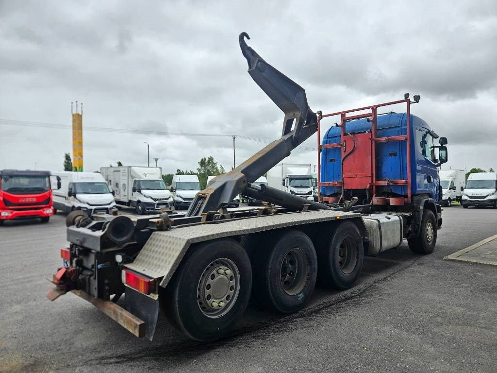 Scania R164 6m taittokoukku - 후크 리프트 트럭 : 사진 4 Scania R164 6m taittokoukku - 후크 리프트 트럭 : 사진 4