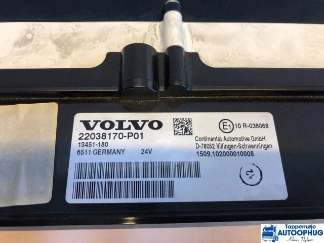 Volvo FH4/FM4 Instrument / Dashboard OEM 22038170 / 21589170 - 전기 설비 트럭 용 : 사진 1 Volvo FH4/FM4 Instrument / Dashboard OEM 22038170 / 21589170 - 전기 설비 트럭 용 : 사진 1