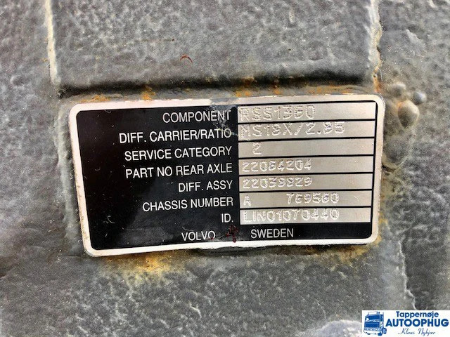 Volvo RSS1360 – 2.85 OEM 22038829 - 차동기어 트럭 용 : 사진 2 Volvo RSS1360 – 2.85 OEM 22038829 - 차동기어 트럭 용 : 사진 2