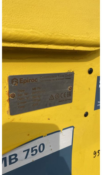 Epiroc MB750 - 유압 해머 건설기계 용 : 사진 5 Epiroc MB750 - 유압 해머 건설기계 용 : 사진 5