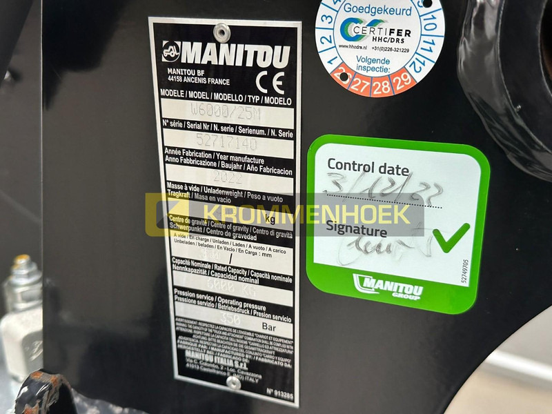 Manitou W6000 - 텔레스코픽 핸들러 : 사진 4 Manitou W6000 - 텔레스코픽 핸들러 : 사진 4