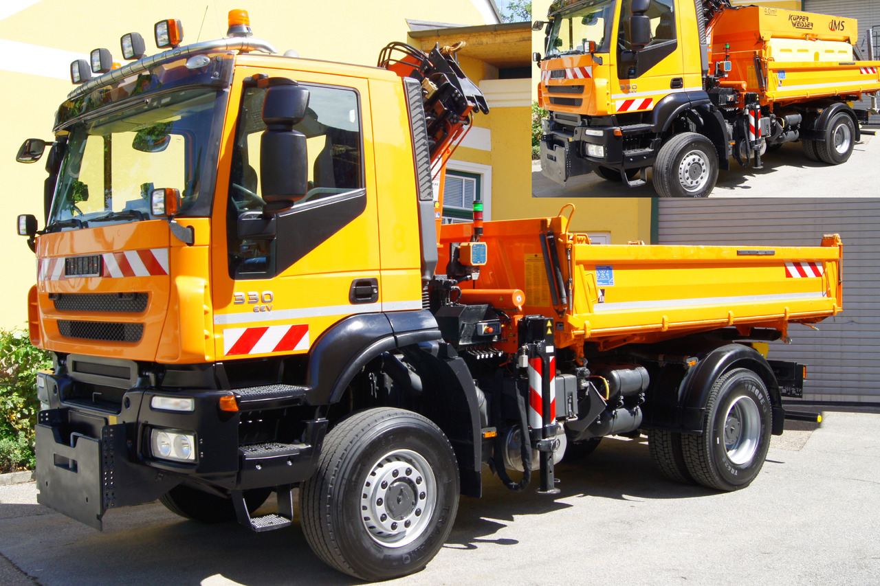 IVECO 190T33 Trakker 4x4/ATLAS 85.2/Euro5/Winterdienst/Streuer - 크레인 트럭 : 사진 2 IVECO 190T33 Trakker 4x4/ATLAS 85.2/Euro5/Winterdienst/Streuer - 크레인 트럭 : 사진 2