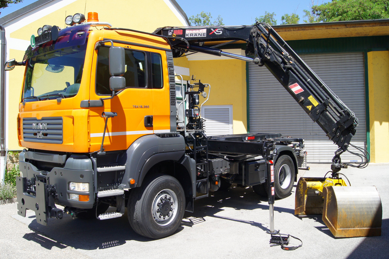 MAN TGA 18.360 BL 4x4/Euro4/TÜV/HIAB 111/MULTILIFT/Winterdienst - 케이블 시스템 트럭, 크레인 트럭 : 사진 2 MAN TGA 18.360 BL 4x4/Euro4/TÜV/HIAB 111/MULTILIFT/Winterdienst - 케이블 시스템 트럭, 크레인 트럭 : 사진 2