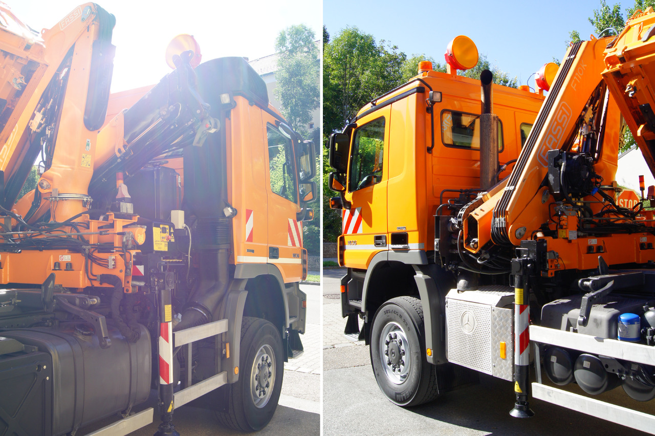 MERCEDES-BENZ ACTROS 1836 /4x4/TÜV/FASSI 110/MEILLER/Winterdienst/Wechselsystem - 제설차량 : 사진 5 MERCEDES-BENZ ACTROS 1836 /4x4/TÜV/FASSI 110/MEILLER/Winterdienst/Wechselsystem - 제설차량 : 사진 5