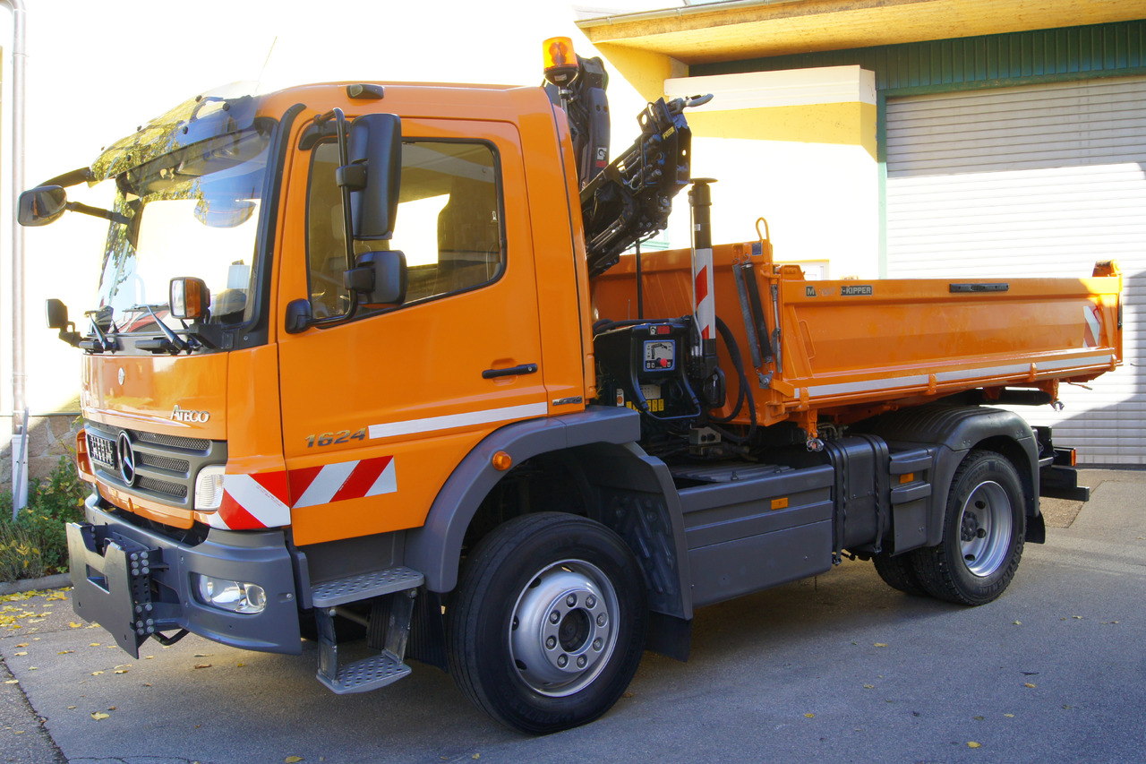 MERCEDES-BENZ ATEGO 1624 4x4/TÜV/Euro 5/HIAB/MEILLER/Winterdienst/Streuer/Schneepflug - 덤프트럭, 크레인 트럭 : 사진 3 MERCEDES-BENZ ATEGO 1624 4x4/TÜV/Euro 5/HIAB/MEILLER/Winterdienst/Streuer/Schneepflug - 덤프트럭, 크레인 트럭 : 사진 3