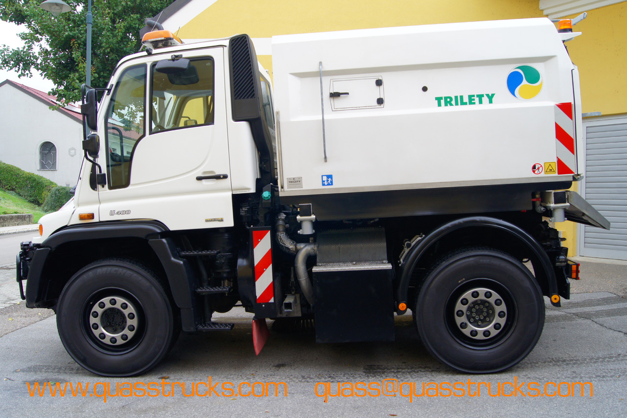 MERCEDES-BENZ Unimog U400 + TRILETY Kehrmaschine/TÜV/EUR4/Leistungshydraulik - 거리 청소 차량 : 사진 3 MERCEDES-BENZ Unimog U400 + TRILETY Kehrmaschine/TÜV/EUR4/Leistungshydraulik - 거리 청소 차량 : 사진 3
