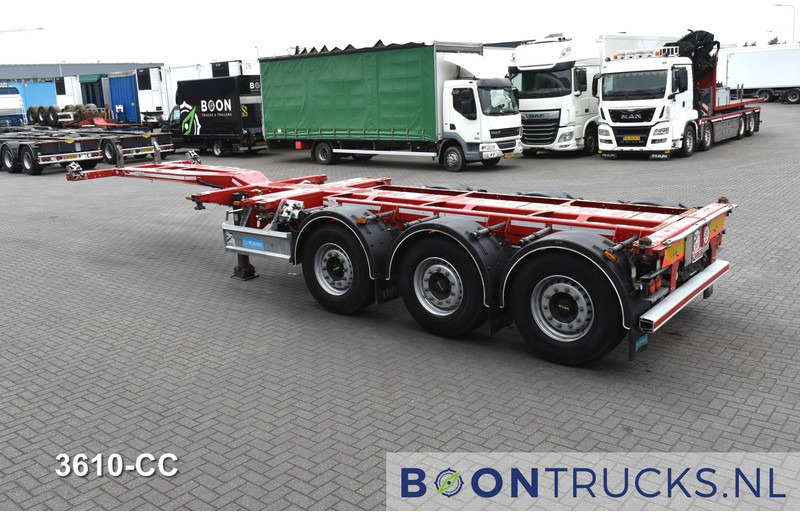 D-Tec FLEXITRAILER | 2x20-30-40-45ft HC * 2x LIFT AXLE * 2x EXTENDABLE * DISC BRAKES - 컨테이너 운반 장치/ 스와프 보디 세미 트레일러 : 사진 3 D-Tec FLEXITRAILER | 2x20-30-40-45ft HC * 2x LIFT AXLE * 2x EXTENDABLE * DISC BRAKES - 컨테이너 운반 장치/ 스와프 보디 세미 트레일러 : 사진 3