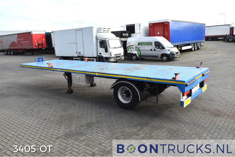Schmitz Cargobull SKO 10 PLATTE BAK | TWISTLOCKS 20ft * L 900 cm * KENTEKEN LANGZAAM VERKEER - 드롭사이드/ 플랫베드 세미 트레일러 : 사진 3 Schmitz Cargobull SKO 10 PLATTE BAK | TWISTLOCKS 20ft * L 900 cm * KENTEKEN LANGZAAM VERKEER - 드롭사이드/ 플랫베드 세미 트레일러 : 사진 3