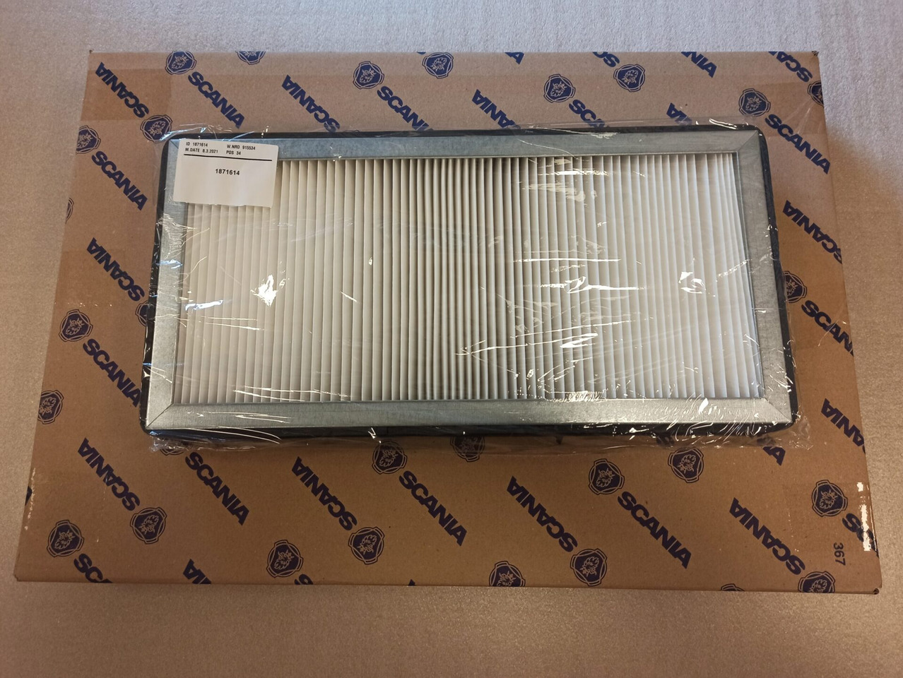 SCANIA AIR FILTER - 1871614 - 캐빈 필터 트럭 용 : 사진 1 SCANIA AIR FILTER - 1871614 - 캐빈 필터 트럭 용 : 사진 1