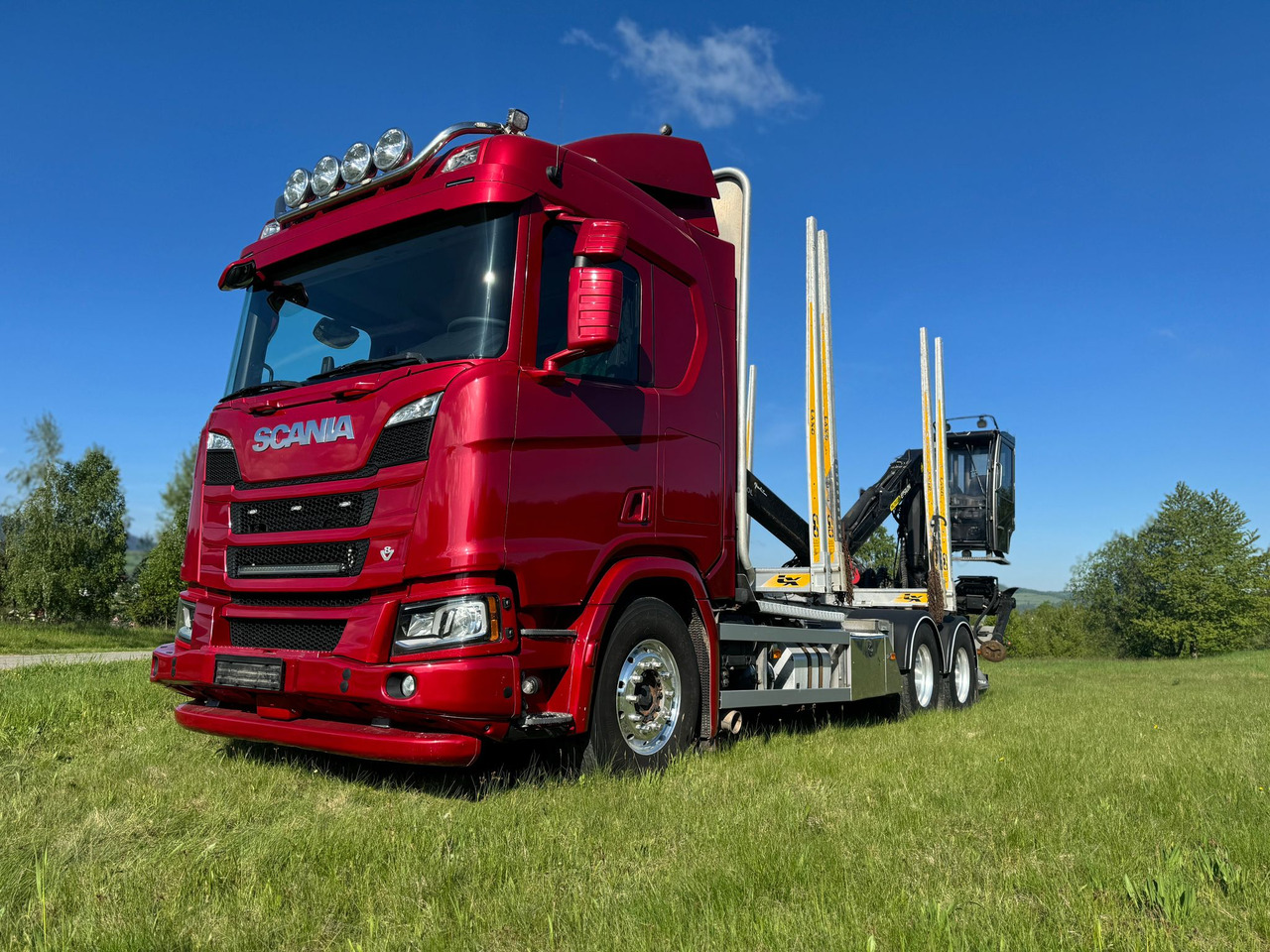 SCANIA R580 XT V8 - 목재 트럭 : 사진 2 SCANIA R580 XT V8 - 목재 트럭 : 사진 2