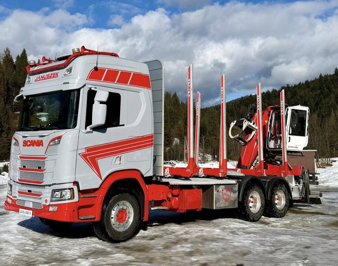 SCANIA R580 - 목재 트럭 : 사진 2 SCANIA R580 - 목재 트럭 : 사진 2