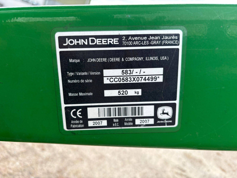 부착물 John Deere 583 : 사진 11