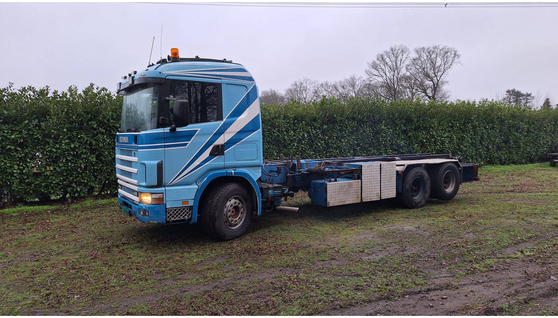 Scania R144 GB 6X2 NA 90190 - 컨테이너 운반 장치/ 스와프 보디 트럭 : 사진 3 Scania R144 GB 6X2 NA 90190 - 컨테이너 운반 장치/ 스와프 보디 트럭 : 사진 3