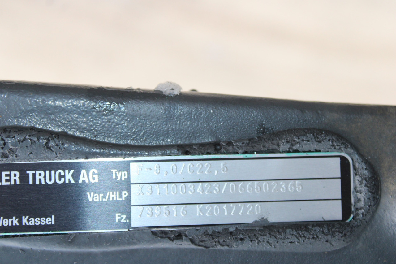 AXA FATA F-8,0-C22,5 MERCEDES AROCS A9603312901, X311003423, 066502365 - 앞 차축 트럭 용 : 사진 3 AXA FATA F-8,0-C22,5 MERCEDES AROCS A9603312901, X311003423, 066502365 - 앞 차축 트럭 용 : 사진 3