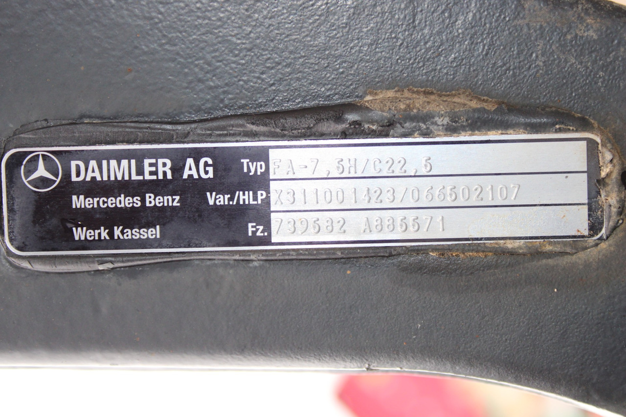 AXA FATA MERCEDES ACTROS HYDRODRIVE FA-7,5H-C22,5 A9603311701, X311001423, A9605530104 - 앞 차축 트럭 용 : 사진 3 AXA FATA MERCEDES ACTROS HYDRODRIVE FA-7,5H-C22,5 A9603311701, X311001423, A9605530104 - 앞 차축 트럭 용 : 사진 3
