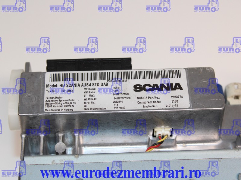 ELEMENT BORD UNITATE MULTIMEDIA SCANIA NGS 2583774, 2594721, 2735760, 2635711, 2783088, 2819278, 2819281 - 대시보드 트럭 용 : 사진 3 ELEMENT BORD UNITATE MULTIMEDIA SCANIA NGS 2583774, 2594721, 2735760, 2635711, 2783088, 2819278, 2819281 - 대시보드 트럭 용 : 사진 3