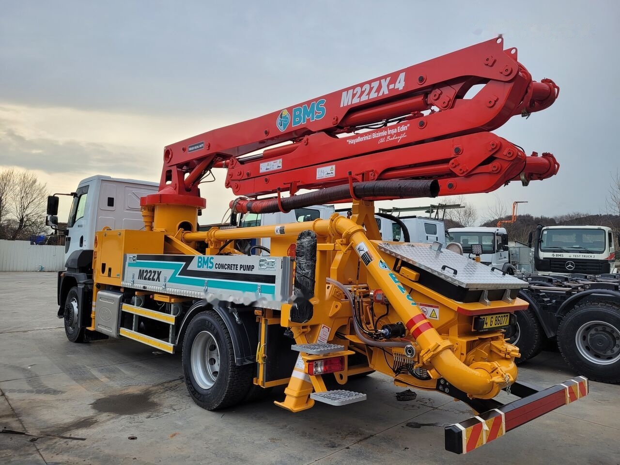 신규 콘크리트 펌프 트럭 Mercedes-Benz New BMS BCP M22 ZX-4 on chassis : 사진 8