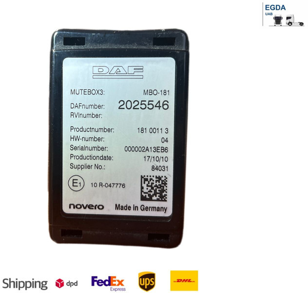 DAF - ECU : 사진 1 DAF - ECU : 사진 1