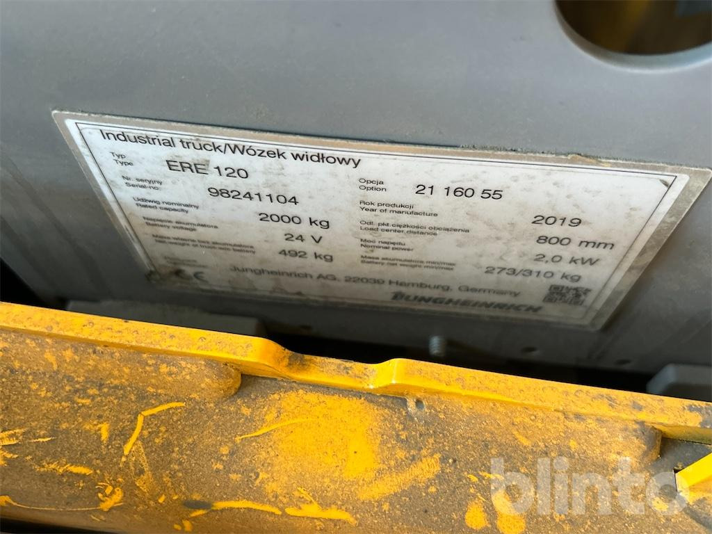 Jungheinrich ERE 120 (2019) - 팔레트 트럭 : 사진 5 Jungheinrich ERE 120 (2019) - 팔레트 트럭 : 사진 5