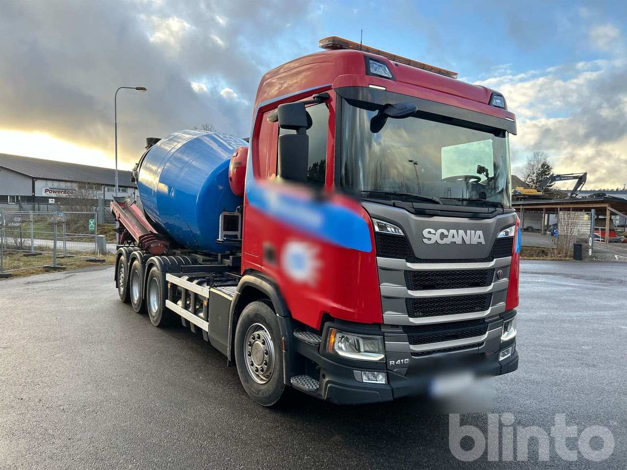 SCANIA R410B 8x4 Betongbil med Lastväxlare CNG Gas - 콘크리트 믹서 트럭 : 사진 1 SCANIA R410B 8x4 Betongbil med Lastväxlare CNG Gas - 콘크리트 믹서 트럭 : 사진 1