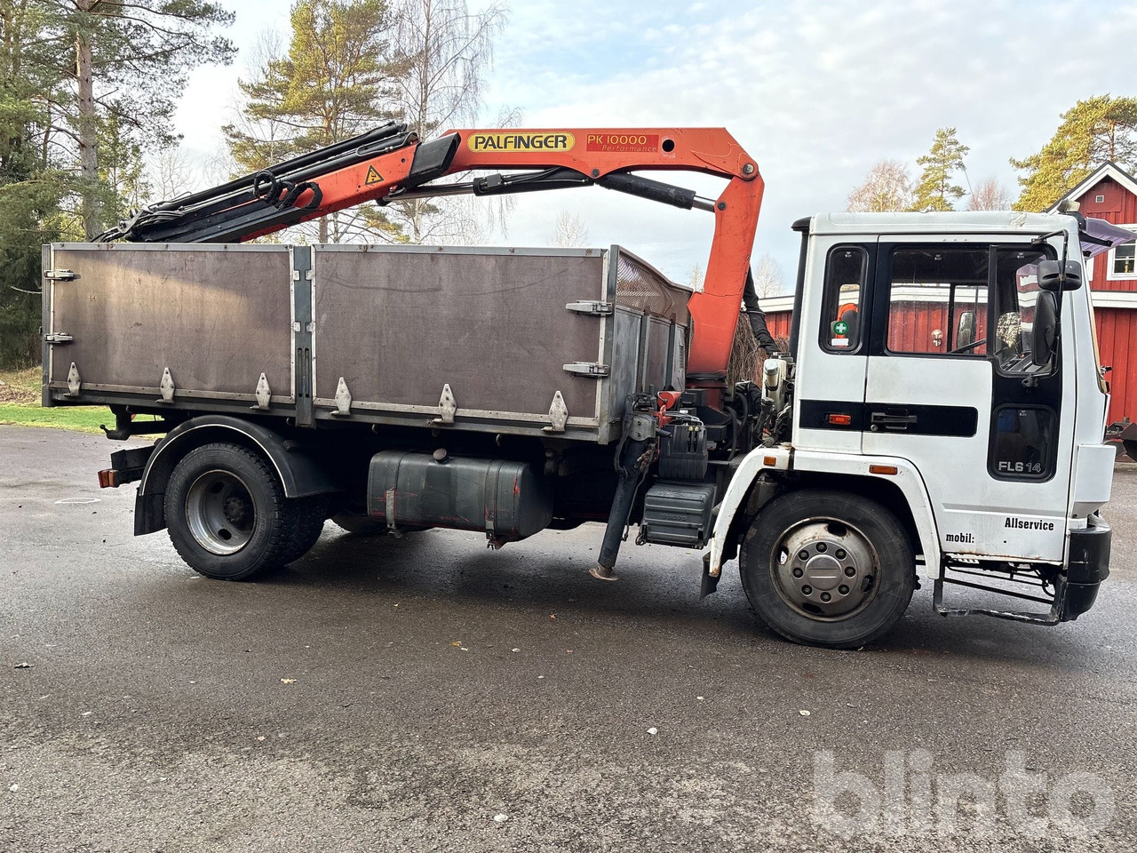 VOLVO FL614 4X2 - 덤프트럭, 크레인 트럭 : 사진 4 VOLVO FL614 4X2 - 덤프트럭, 크레인 트럭 : 사진 4