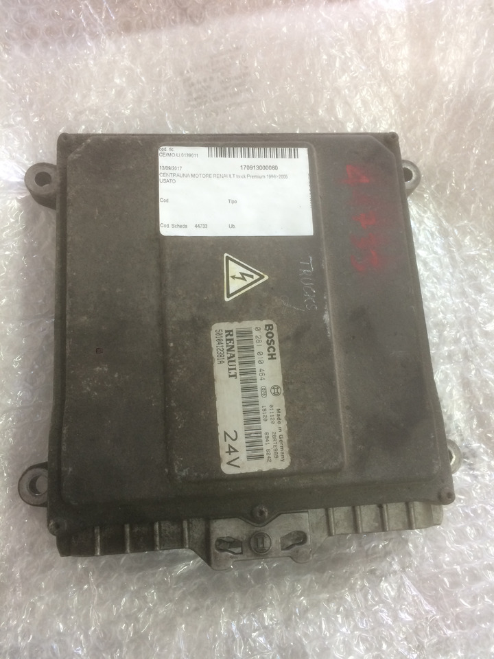 CENTRALINA MOTORE EDC - RENAULT PREMIUM - RIF. RENAULT 5010412381A - RIF. BOSCH 0281010464 - ECU : 사진 1 CENTRALINA MOTORE EDC - RENAULT PREMIUM - RIF. RENAULT 5010412381A - RIF. BOSCH 0281010464 - ECU : 사진 1