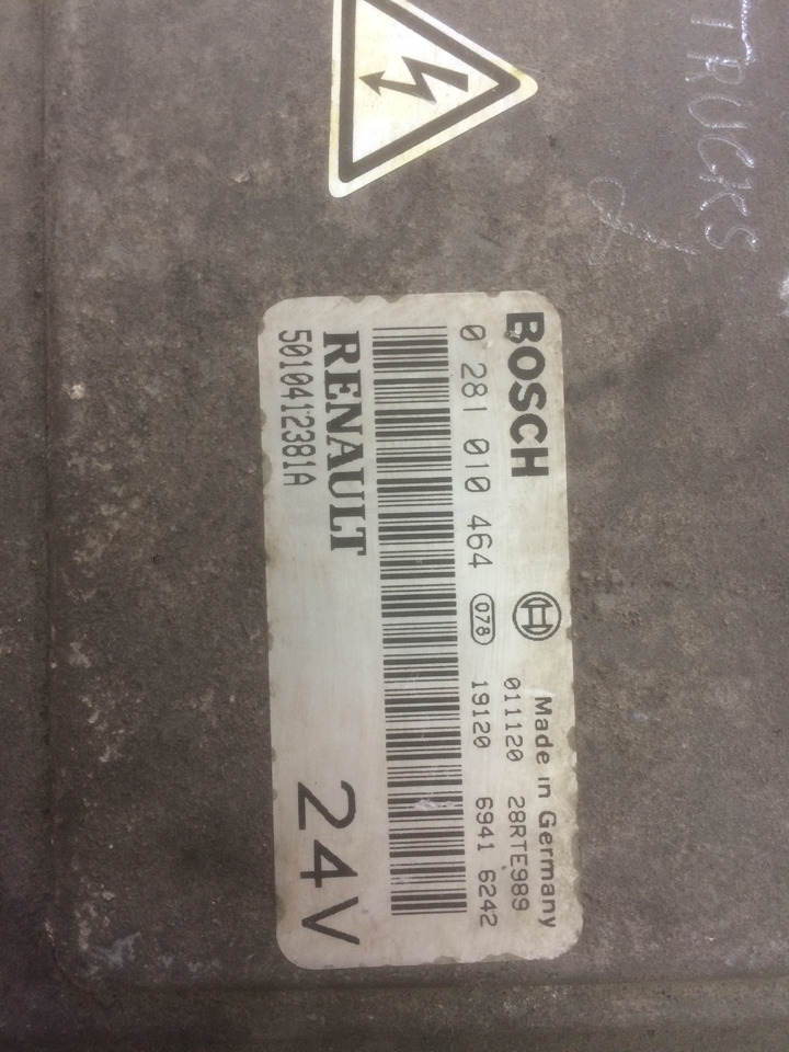 CENTRALINA MOTORE EDC - RENAULT PREMIUM - RIF. RENAULT 5010412381A - RIF. BOSCH 0281010464 - ECU : 사진 2 CENTRALINA MOTORE EDC - RENAULT PREMIUM - RIF. RENAULT 5010412381A - RIF. BOSCH 0281010464 - ECU : 사진 2