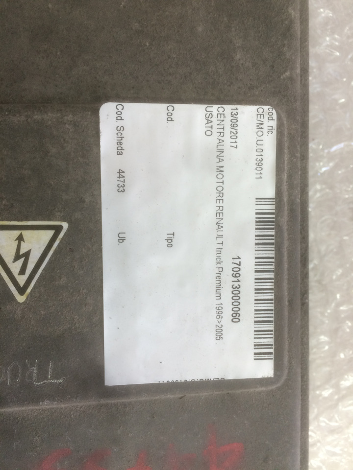 CENTRALINA MOTORE EDC - RENAULT PREMIUM - RIF. RENAULT 5010412381A - RIF. BOSCH 0281010464 - ECU : 사진 3 CENTRALINA MOTORE EDC - RENAULT PREMIUM - RIF. RENAULT 5010412381A - RIF. BOSCH 0281010464 - ECU : 사진 3