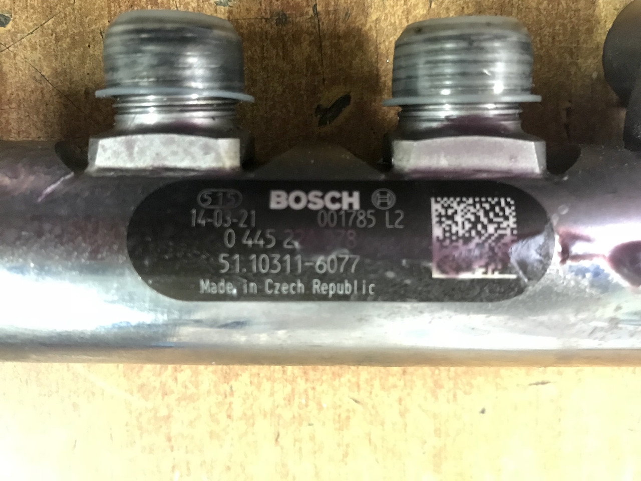 TUBO PRESSIONE RAIL PER MOTORI MAN D2066 - D2676 - 연료 시스템 트럭 용 : 사진 3 TUBO PRESSIONE RAIL PER MOTORI MAN D2066 - D2676 - 연료 시스템 트럭 용 : 사진 3